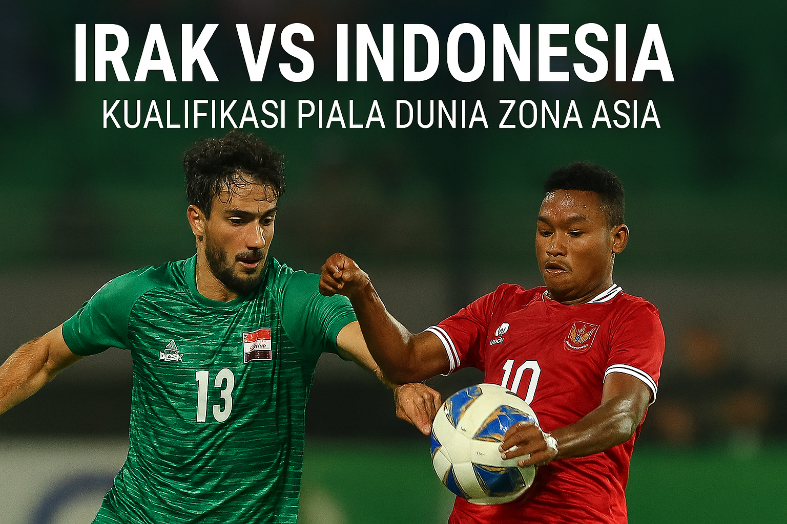 Jalalive menghadirkan streaming HD pertandingan Irak vs Indonesia dini hari ini pukul 02.30 WIB di Kualifikasi Piala Dunia Zona Asia – Saksikan Langsung dan Rasakan Atmosfer Sportifnya!